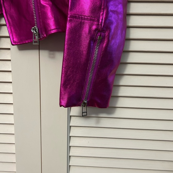 7 For All Mankind Metallic Pink Jacket - Picture 12 of 16